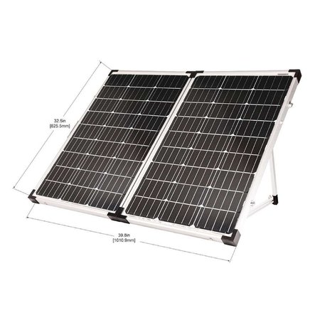 Go Power! Monocrystalline Solar Panel Kit, 90 W, 19.8V DC, 4.6 A, Quick, Ring Terminals 82729